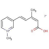 CAS:254753-61-2 | OR22480 | 3-methyl-5-(1-methylpyridinium-3-yl)penta-2,4-dienoic acid iodide