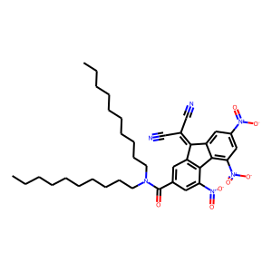 CAS:254973-43-8 | OR22554 | N2,N2-didecyl-9-(dicyanomethylidene)-4,5,7-trinitro-9H-fluorene-2-carboxamide