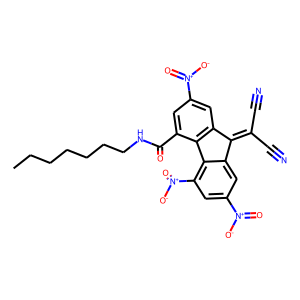 CAS:254900-47-5 | OR22558 | N4-heptyl-9-(dicyanomethylidene)-2,5,7-trinitro-9H-fluorene-4-carboxamide