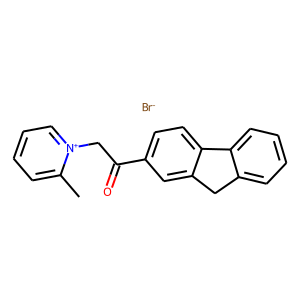 CAS:255715-79-8 | OR22648 | 1-(9H-2-fluorenyl)-2-(2-methyl-1-pyridiniumyl)-1-ethanone bromide