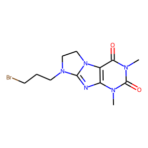 CAS:255731-15-8 | OR22698 | 8-(3-Bromopropyl)-1,3-dimethyl-2,3,4,6,7,8-hexahydro-1H-imidazo[2,1-f]purine-2,4-dione