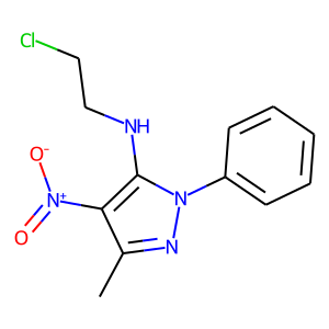 CAS:256332-63-5 | OR22739 | N5-(2-chloroethyl)-3-methyl-4-nitro-1-phenyl-1H-pyrazol-5-amine