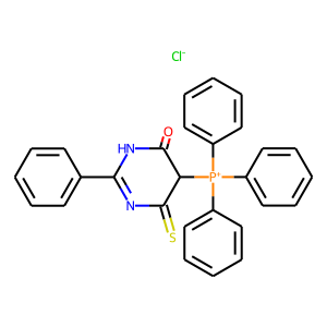 CAS:155786-99-5 | OR22775 | 6-mercapto-2-phenyl-5-(1,1,1-triphenylphosphonio)-3,4-dihydropyrimidin-4-one chloride