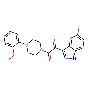 CAS:256417-40-0 | OR22782 | 1-(5-Bromo-1H-indol-3-yl)-2-[4-(2-methoxyphenyl)piperazino]ethane-1,2-dione
