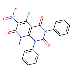 CAS:189998-36-5 | OR22793 | 5-chloro-8-methyl-6-nitro-1,3-diphenyl-1,2,3,4,7,8-hexahydropyrido[2,3-d]pyrimidine-2,4,7-trione