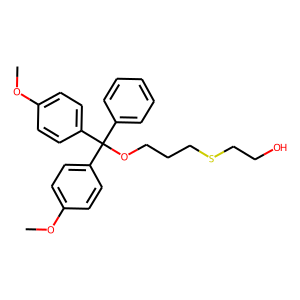 CAS:256955-44-9 | OR22800 | 2-({3-[bis(4-methoxyphenyl)(phenyl)methoxy]propyl}thio)ethan-1-ol