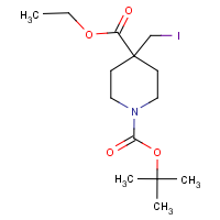 CAS:213013-98-0 | OR2292 | Ethyl 4-(iodomethyl)piperidine-4-carboxylate, N-BOC protected