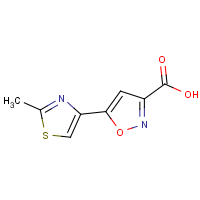 CAS:368870-05-7 | OR23222 | 5-(2-Methyl-1,3-thiazol-4-yl)isoxazole-3-carboxylic acid
