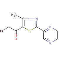 CAS:423768-43-8 | OR23327 | 2-Bromo-1-[4-methyl-2-(pyrazin-2-yl)-1,3-thiazol-5-yl]ethan-1-one