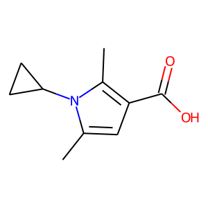 CAS:423768-58-5 | OR23398 | 1-cyclopropyl-2,5-dimethyl-1H-pyrrole-3-carboxylic acid