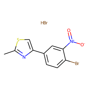 CAS:258347-39-6 | OR23414 | 4-(4-Bromo-3-nitrophenyl)-2-methyl-1,3-thiazole hydrobromide