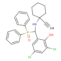 CAS: 260410-69-3 | OR23444 | 2,4-dichloro-6-{(diphenylphosphoryl)[(1-eth-1-ynylcyclohexyl)amino]methyl}phenol