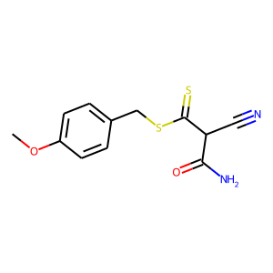CAS:261765-10-0 | OR23485 | 2-cyano-3-mercapto-3-[(4-methoxybenzyl)thio]acrylamide