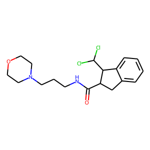 CAS:263366-83-2 | OR23504 | N2-(3-morpholinopropyl)-1-(dichloromethyl)indane-2-carboxamide