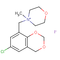 CAS:646497-50-9 | OR23585 | 4-[(6-chloro-4H-1,3-benzodioxin-8-yl)methyl]-4-methyl-1,4-oxazinan-4-ium iodide