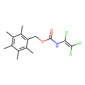 CAS:680579-70-8 | OR23631 | 2,3,4,5,6-pentamethylbenzyl N-(1,2,2-trichlorovinyl)carbamate