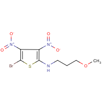 CAS:680579-85-5 | OR23729 | N2-(3-methoxypropyl)-5-bromo-3,4-dinitrothiophen-2-amine