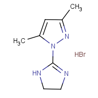 CAS:132369-02-9 | OR23795 | 1-(4,5-Dihydro-1H-imidazol-2-yl)-3,5-dimethyl-1H-pyrazole hydrobromide