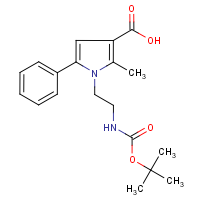 CAS: 306936-27-6 | OR2409 | 1-(2-Aminoethyl)-2-methyl-5-phenyl-1H-pyrrole-3-carboxylic acid, 1-BOC protected