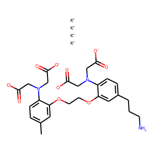 CAS:352000-08-9 | OR2450 | 5-(3-Aminopropyl)-5'-methyl-bis-(2-aminophenoxy-methylene)-N,N,N',N'-tetraacetate, tetrapotassium sa