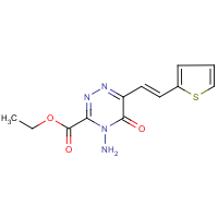 CAS: 680211-28-3 | OR24853 | ethyl 4-amino-5-oxo-6-[2-(2-thienyl)vinyl]-4,5-dihydro-1,2,4-triazine-3-carboxylate
