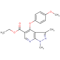 CAS:174842-34-3 | OR25206 | Ethyl 1,3-dimethyl-4-(4-methoxyphenoxy)-1H-pyrazolo[3,4-b]pyridine-5-carboxylate