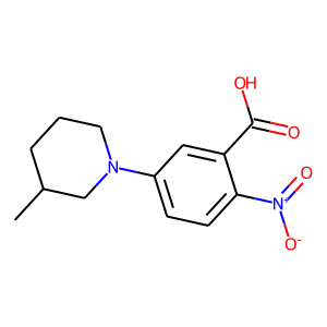 CAS: 1000018-45-0 | OR2523 | 5-(3-Methylpiperidin-1-yl)-2-nitrobenzoic acid