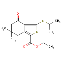 CAS: 175202-44-5 | OR25272 | Ethyl 3-(isopropylthio)-6,6-dimethyl-4-oxo-4,5,6,7-tetrahydrobenzo[c]thiophene-1-carboxylate