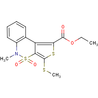 CAS: 175276-42-3 | OR25277 | Ethyl 5-methyl-3-(methylthio)-4,4-dioxo-4,5-dihydro-4lambda~6~-benzo[c]thieno[3,4-e][1,2]thiazine-1-