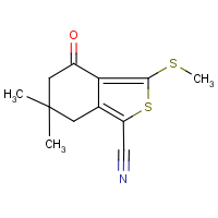 CAS:175202-50-3 | OR25283 | 6,6-Dimethyl-3-(methylthio)-4-oxo-4,5,6,7-tetrahydrobenzo[c]thiophene-1-carbonitrile