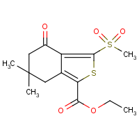 CAS: 172516-46-0 | OR25308 | ethyl 6,6-dimethyl-3-(methylsulphonyl)-4-oxo-4,5,6,7-tetrahydrobenzo[c]thiophene-1-carboxylate