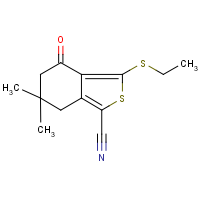 CAS:175202-70-7 | OR25330 | 3-(ethylthio)-6,6-dimethyl-4-oxo-4,5,6,7-tetrahydrobenzo[c]thiophene-1-carbonitrile