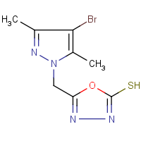 CAS: 175202-84-3 | OR25384 | 5-[(4-Bromo-3,5-dimethyl-1H-pyrazol-1-yl)methyl]-1,3,4-oxadiazole-2-thiol
