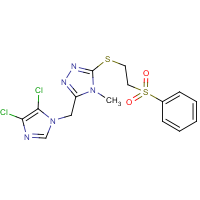 CAS:650592-49-7 | OR25393 | 3-[(4,5-dichloro-1H-imidazol-1-yl)methyl]-4-methyl-5-{[2-(phenylsulphonyl)ethyl]thio}-4H-1,2,4-triaz