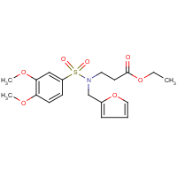 CAS: 185300-64-5 | OR25699 | Eethyl 3-[[(3,4-dimethoxyphenyl)sulphonyl](2-furylmethyl)amino]propanoate