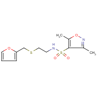 CAS: 680211-97-6 | OR25746 | 3,5-Dimethyl-N-(2-{[(fur-2-yl)methyl]thio}ethyl)isoxazole-4-sulphonamide