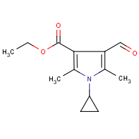 CAS: 423768-53-0 | OR25975 | Ethyl 1-cyclopropyl-4-formyl-2,5-dimethyl-1H-pyrrole-3-carboxylate
