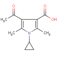 CAS:423769-78-2 | OR25980 | 4-acetyl-1-cyclopropyl-2,5-dimethyl-1H-pyrrole-3-carboxylic acid