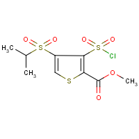 CAS: 423768-47-2 | OR25983 | methyl 3-(chlorosulphonyl)-4-(isopropylsulphonyl)-2-thiophenecarboxylate