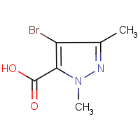 CAS: 5775-88-2 | OR25990 | 4-Bromo-1,3-dimethyl-1H-pyrazole-5-carboxylic acid