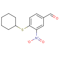 CAS:270262-95-8 | OR26082 | 4-(Cyclohexylthio)-3-nitrobenzaldehyde