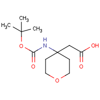 CAS:946682-30-0 | OR2668 | {4-[(tert-Butoxycarbonyl)amino]tetrahydro-2H-pyran-4-yl}acetic acid