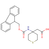 CAS:946727-62-4 | OR2672 | [4-({[(9H-Fluoren-9-yl)methoxy]carbonyl}amino)tetrahydro-2H-thiopyran-4-yl]acetic acid