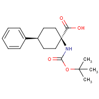 CAS:1212411-75-0 | OR2673 | cis-1-Amino-4-phenylcyclohexanecarboxylic acid, N-BOC protected