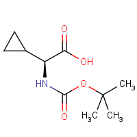 CAS:155976-13-9 | OR2677 | (2S)-2-Amino-2-cyclopropylethanoic acid, N-BOC protected