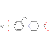 CAS:  | OR2709 | 1-[2-Methyl-4-(methylsulphonyl)phenyl]piperidine-4-carboxylic acid