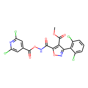 CAS:287174-47-4 | OR27265 | methyl 3-(2,6-dichlorophenyl)-5-[({[(2,6-dichloro-4-pyridyl)carbonyl]oxy}amino)carbonyl]isoxazole-4-