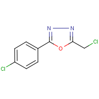 CAS:24068-15-3 | OR27333 | 2-(Chloromethyl)-5-(4-chlorophenyl)-1,3,4-oxadiazole