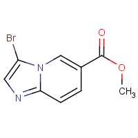 CAS: 886361-98-4 | OR2750 | Methyl 3-bromoimidazo[1,2-a]pyridine-6-carboxylate