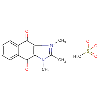 CAS: 330196-52-6 | OR28139 | 1,2,3-trimethyl-4,9-dioxo-4,9-dihydro-3H-naphtho[2,3-d]imidazol-1-ium methanesulphonate